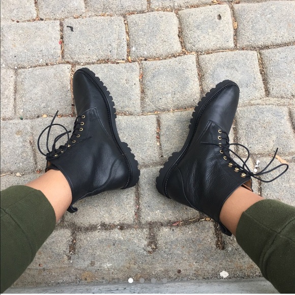 & other stories black lace up boots